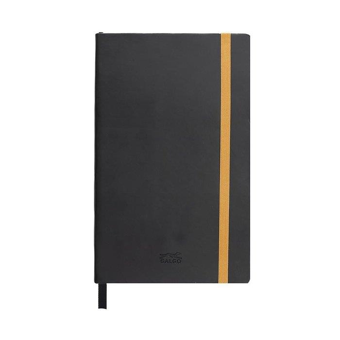 CUADERNO NOTAS GALGO 130X210 80H 100G LISO NEGRA | 8413623627479