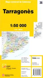 Mapa comarcal de Catalunya 1:50 000. Tarragonès - 36 | 9788439397168