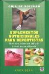 GUÍA DE BOLSILLO SUPLEMENTOS NUTRICIONALES PARA DEPORTISTAS | 9788479027254 | Bean, Anita