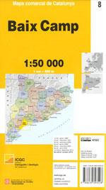 Mapa comarcal de Catalunya 1:50 000. Baix Camp - 08 | 9788439393528 | ICC