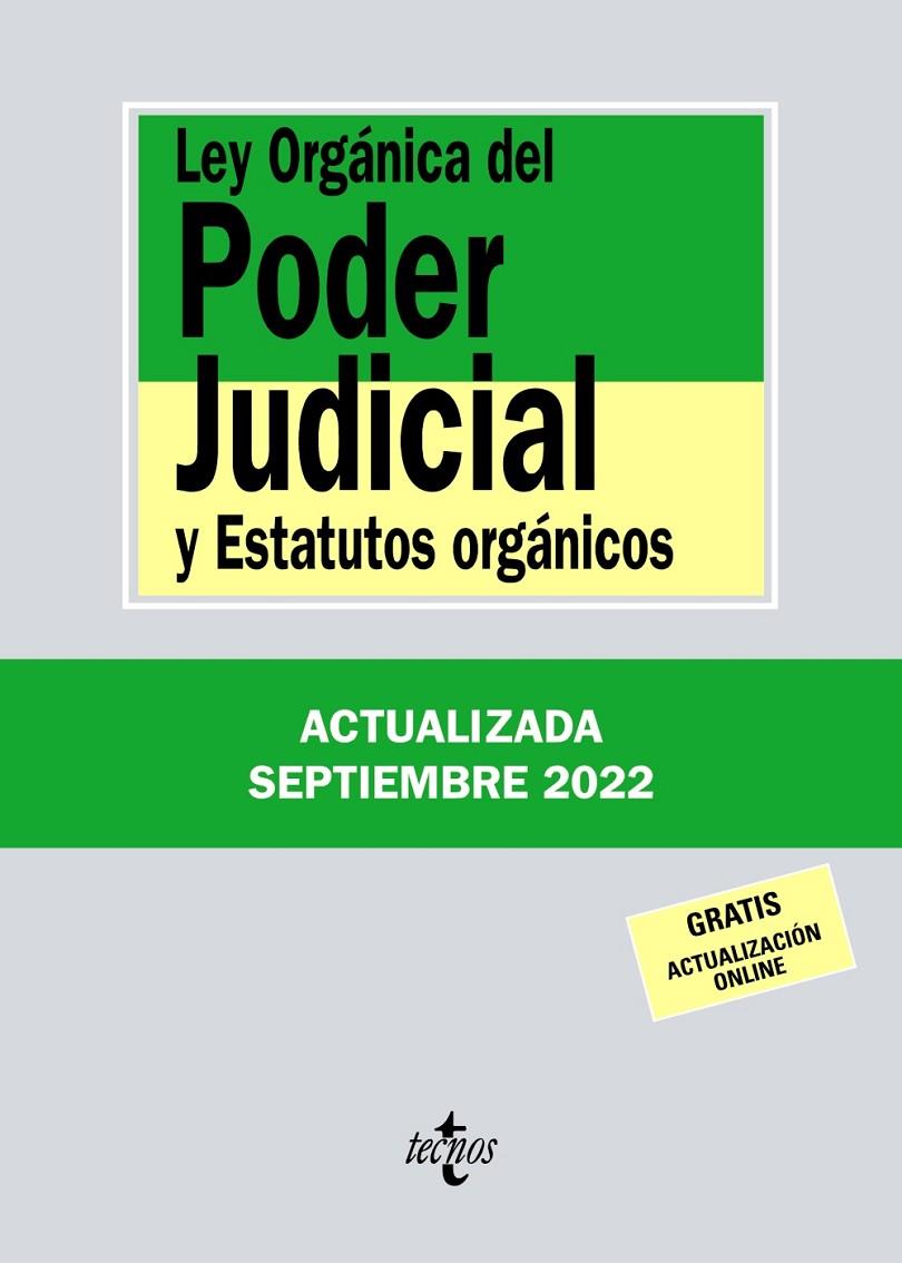 Ley Orgánica del Poder Judicial | 9788430985623 | Editorial Tecnos