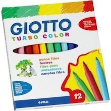 ROTULADOR GIOTTO TURBO COLOR FINO 12 COLORES SURTIDOS | 8000825411007