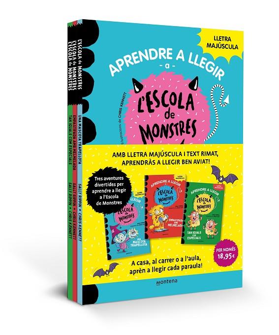 Pack Aprendre a llegir a l'Escola de Monstres (Llibres 1-3) | 9788419169990 | Rippin, Sally