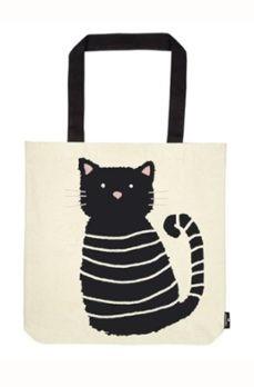 BOLSA DE TELA DE LA COMPRA GATO NEGRO | 4033477830630