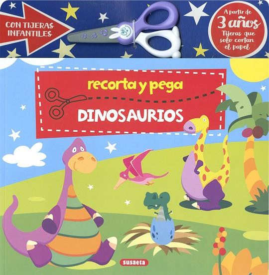 Recorta y pega dinosaurios | 9788467785845 | Susaeta Ediciones