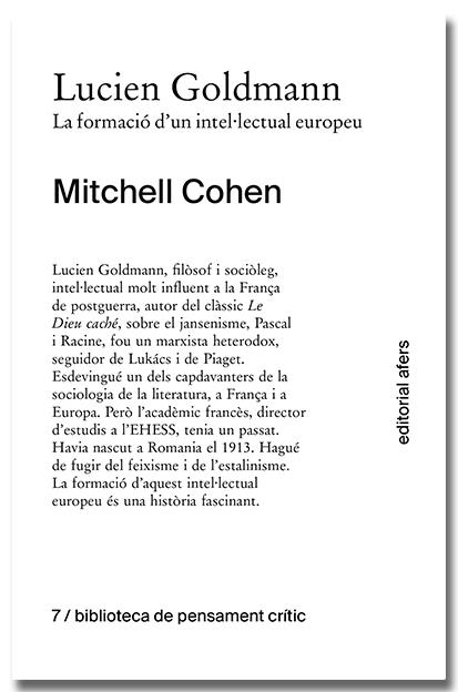 Lucien Goldmann | 9788418618772 | Cohen, Mitchell