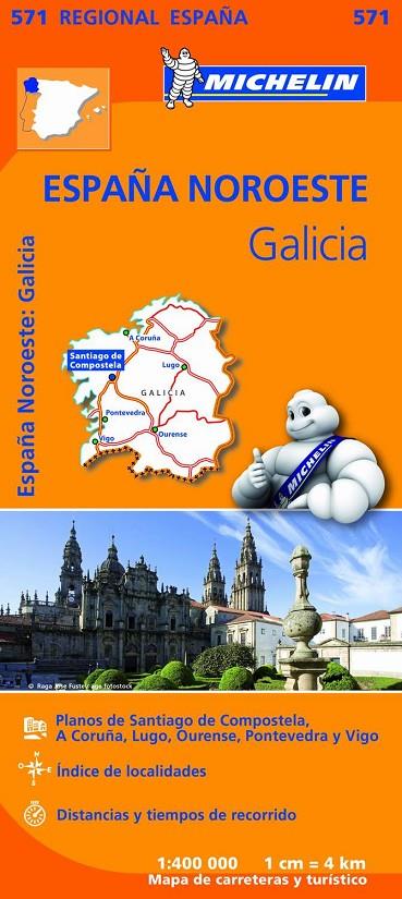 Mapa Regional Galicia | 9782067184107 | Michelin