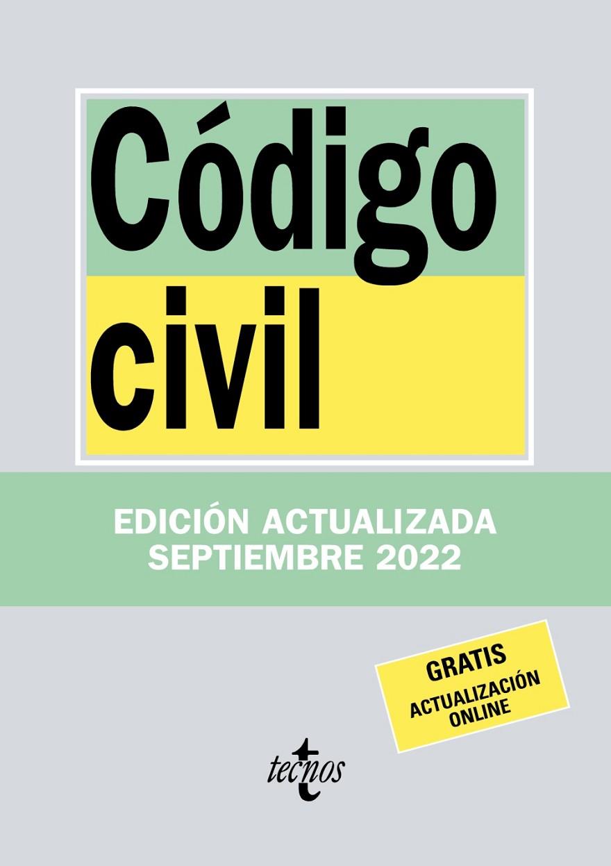 Código Civil | 9788430985562 | Editorial Tecnos