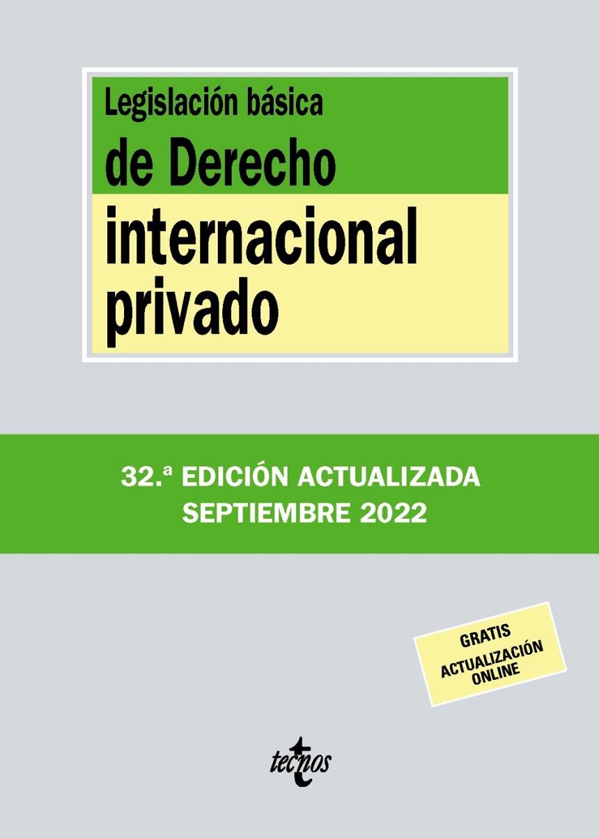 Legislación básica de Derecho Internacional privado | 9788430985654 | Editorial Tecnos