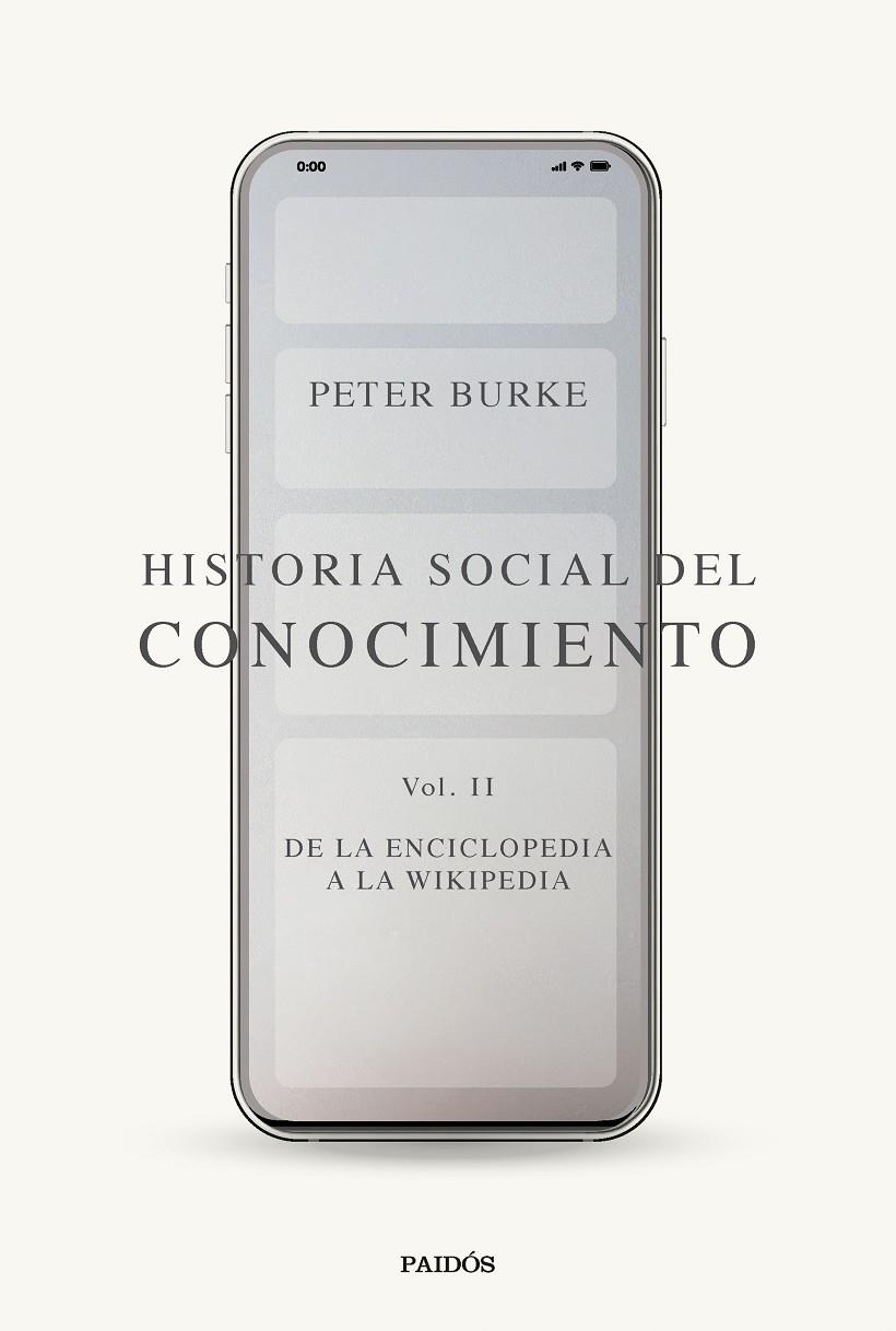 Historia social del conocimiento Vol. II | 9788449341991 | Burke, Peter