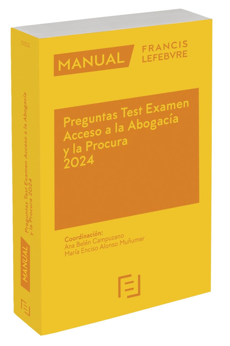 Manual Preguntas Test Acceso a la Abogacía y la Procura 2024 | 9788419573445 | Lefebvre-El Derecho