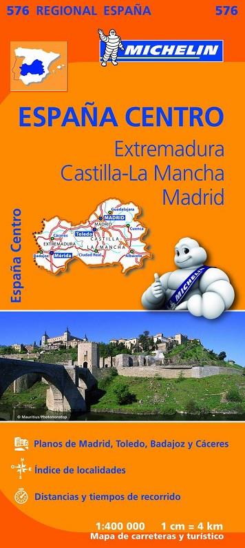 Mapa Regional Extremadura, Castilla la Mancha, Madrid | 9782067184350 | Michelin