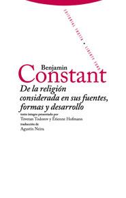 De la religión considerada en sus fuentes, formas y desarrollo | 9788498790153 | Constant, Benjamin