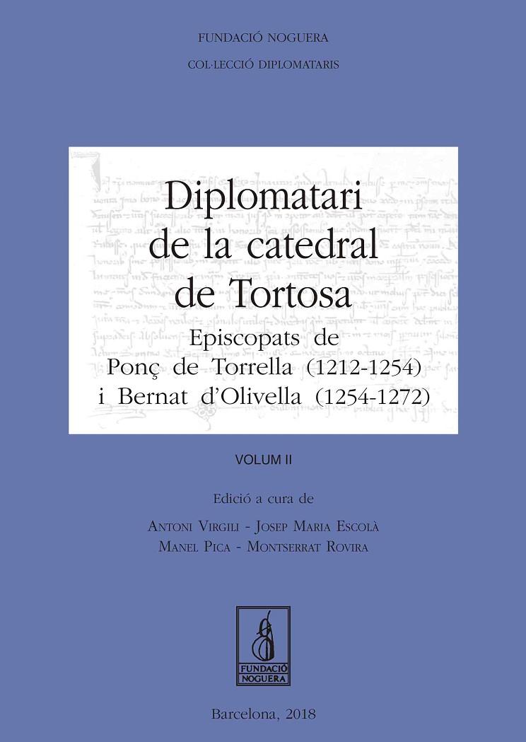 Diplomatari de la catedral de Tortosa | 9788499759845