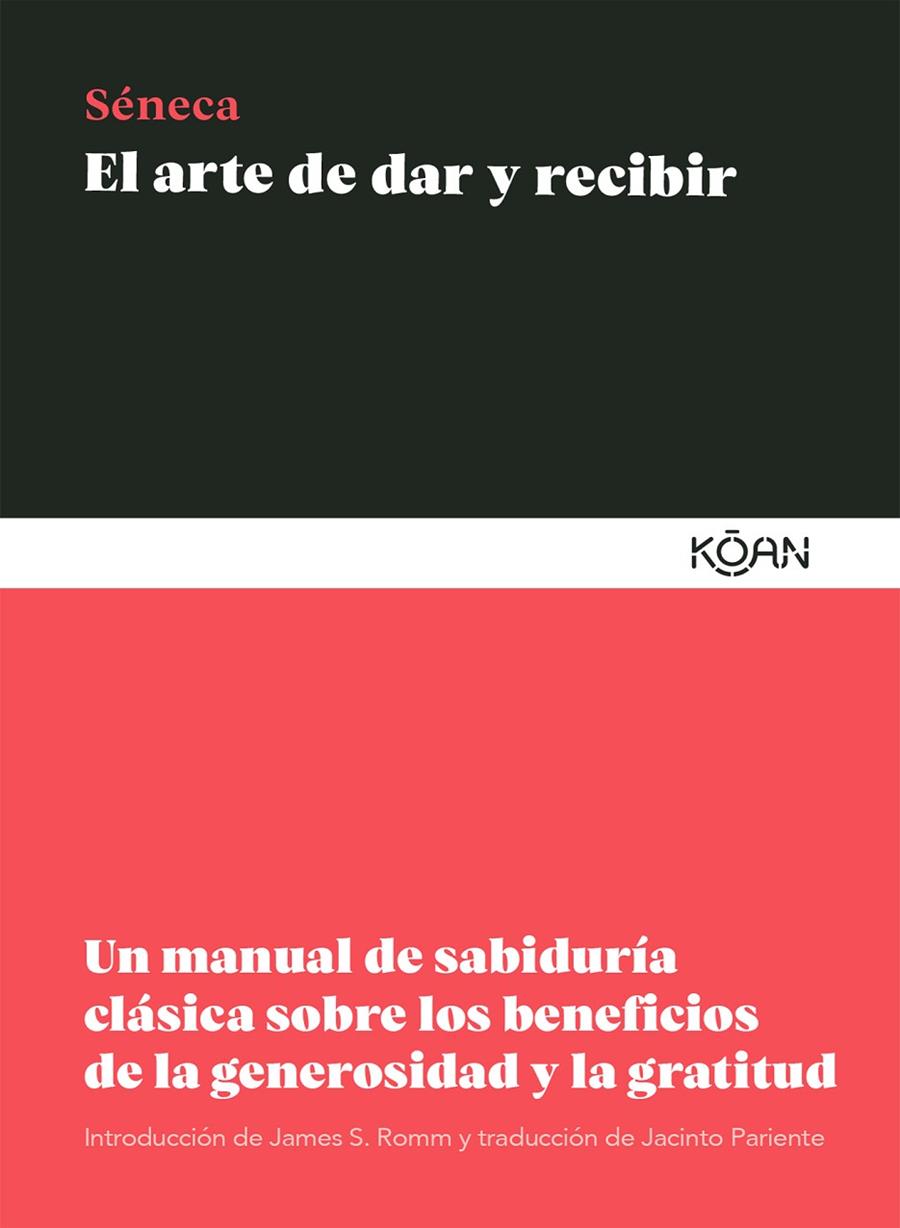 El arte de dar y recibir | 9788418223242 | Séneca, Lucio Anneo