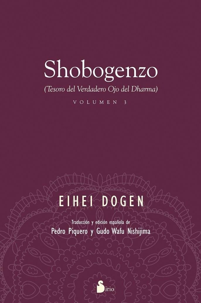 SHOBOGENZO VOLUMEN 3 | 9788416233762 | DOGEN, EIHEI