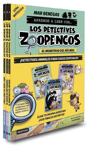 Pack Aprende a leer con...Los Detectives Zoopencos 1-3. Elige tu historia | 9788408285960 | Benegas, Mar