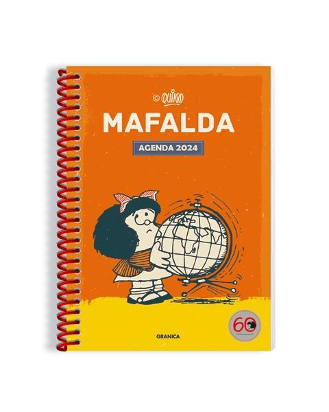 Mafalda 2024, Anillada Módulos anaranjado | 9789878935751 | Quino