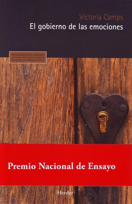 El gobierno de las emociones | 9788425427442 | Camps, Victoria