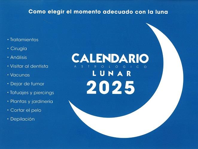 Calendario lunar 2025 | 9788409637874 | Serrano Zanón, María José