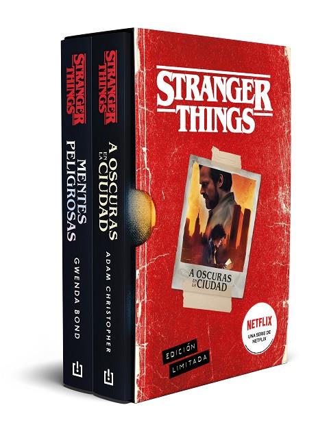 Estuche Stranger things. Contiene A oscuras en la ciudad y Mentes peligrosas | 9788466364072 | Christopher, Adam