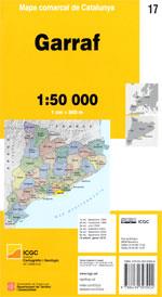 Mapa comarcal de Catalunya 1:50 000. Garraf - 17 | 9788439393924