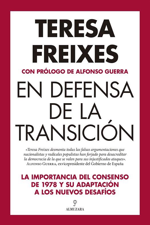 En defensa de la Transición | 9788410520745 | Teresa Freixes