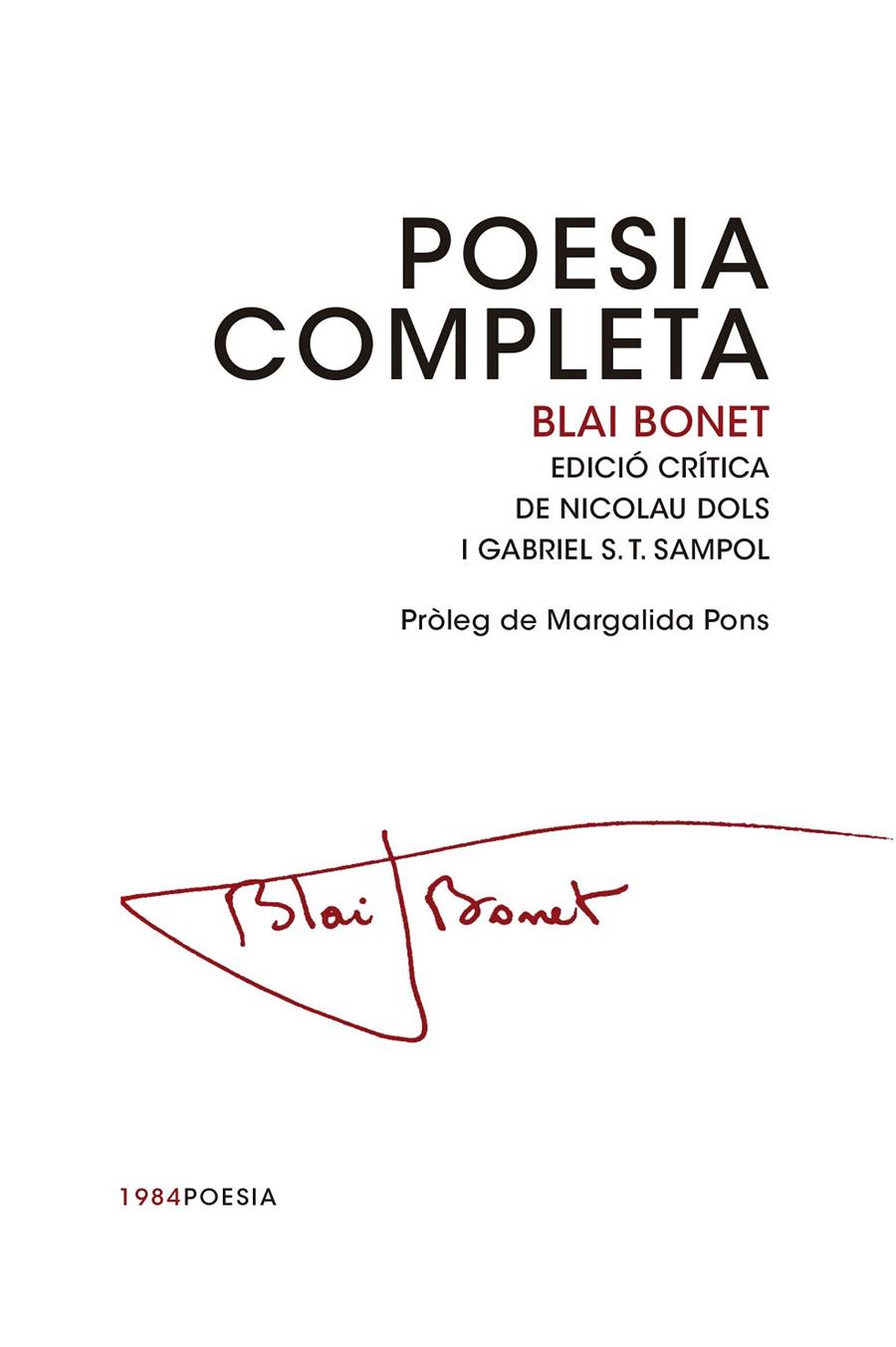 Poesia completa | 9788415835462 | Bonet i Rigo, Blai